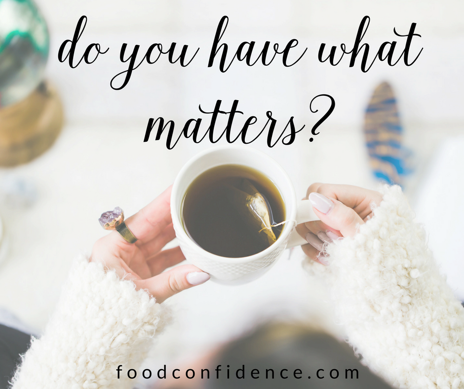 Do you have it all or do you have what really matters?