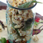 popcorn spinach salad