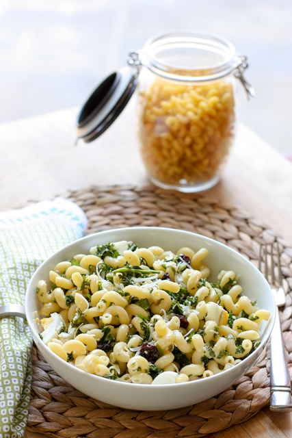 kale pasta with egg