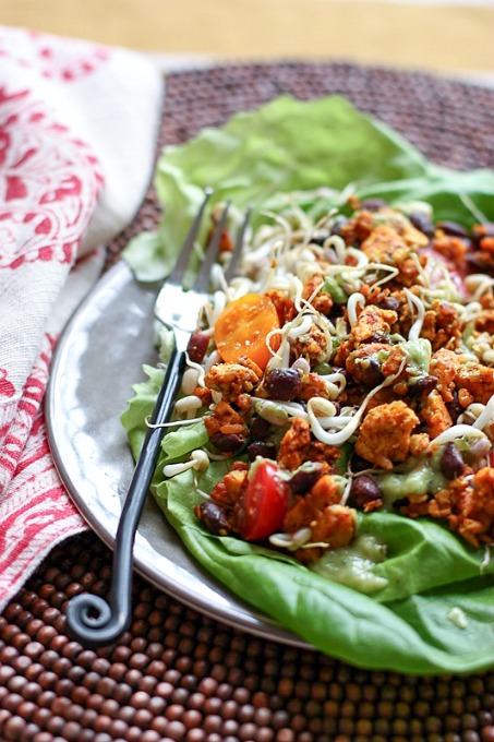 5-Spice Tempeh Salad with Avocado Ranch Dressing