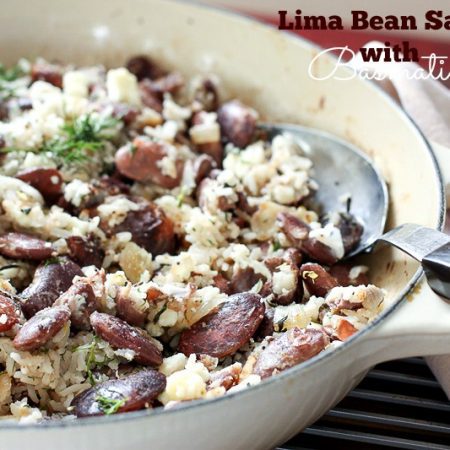 Lima Bean Saute with Basmati Rice