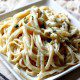 Healthy Linguine Alfredo Pasta via @danielleomar #clean #dinner #healthyrecipe