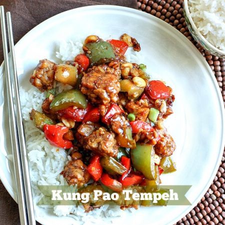 Kung Pao Tempeh -- awesome veggie dinner when you're craving Chinese food!
