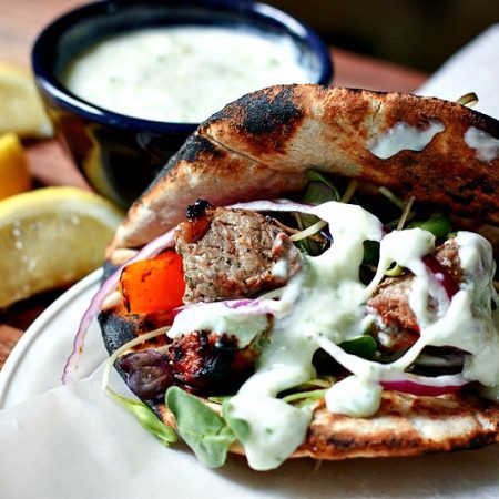 lamb pita sandwich
