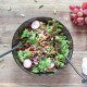 Antioxidant rich all RED salad with lemony dressing is a delicious lunch or dinner side.