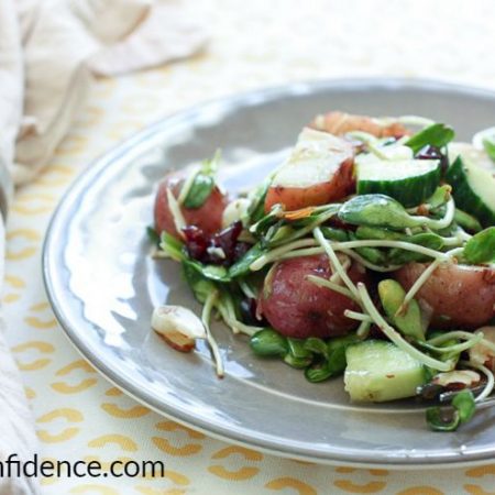 Asian Style Potato Salad -- mayo free and healthy!