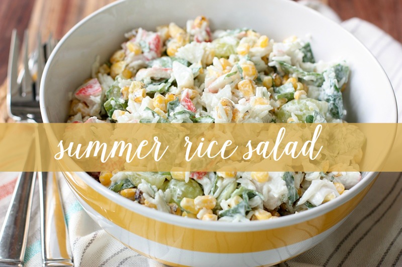 Easy to make and delicious to eat this rice salad is the perfect summertime meal! Light, refreshing and super versatile! #salad #cleaneating @danielleomar