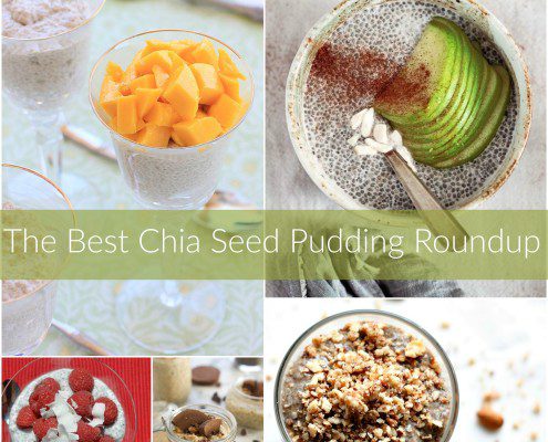The best chia seed pudding roundup. Healthy recipes for snacks or on the go breakfast!