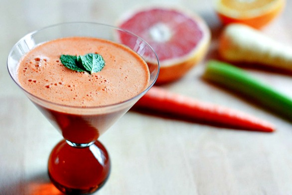 Sweet citrus and root vegetables make a tasty and healthy juice!