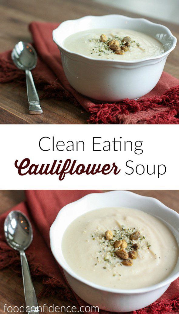 Clean eating cauliflower soup is a delicious, detoxifying weeknight dinner!