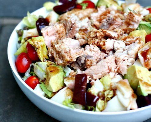 Simple canned salmon salad