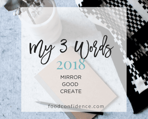 Every January, instead of creating resolutions, I decide on three words. These three words become a theme for my efforts in the year to come. I mostly use the words to guide my business; I say yes to projects, make decisions, and plan my time around my words. I keep the words on my computer or near my desk and they prompt me to make a focused choice.