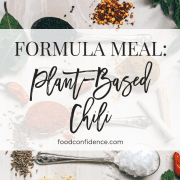 formula meal: plant based chili
