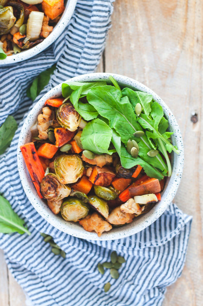 Roasted Fall Veggies and Tempeh