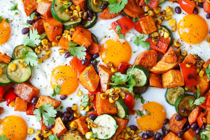 Sheet Pan Sweet Potato Hash
