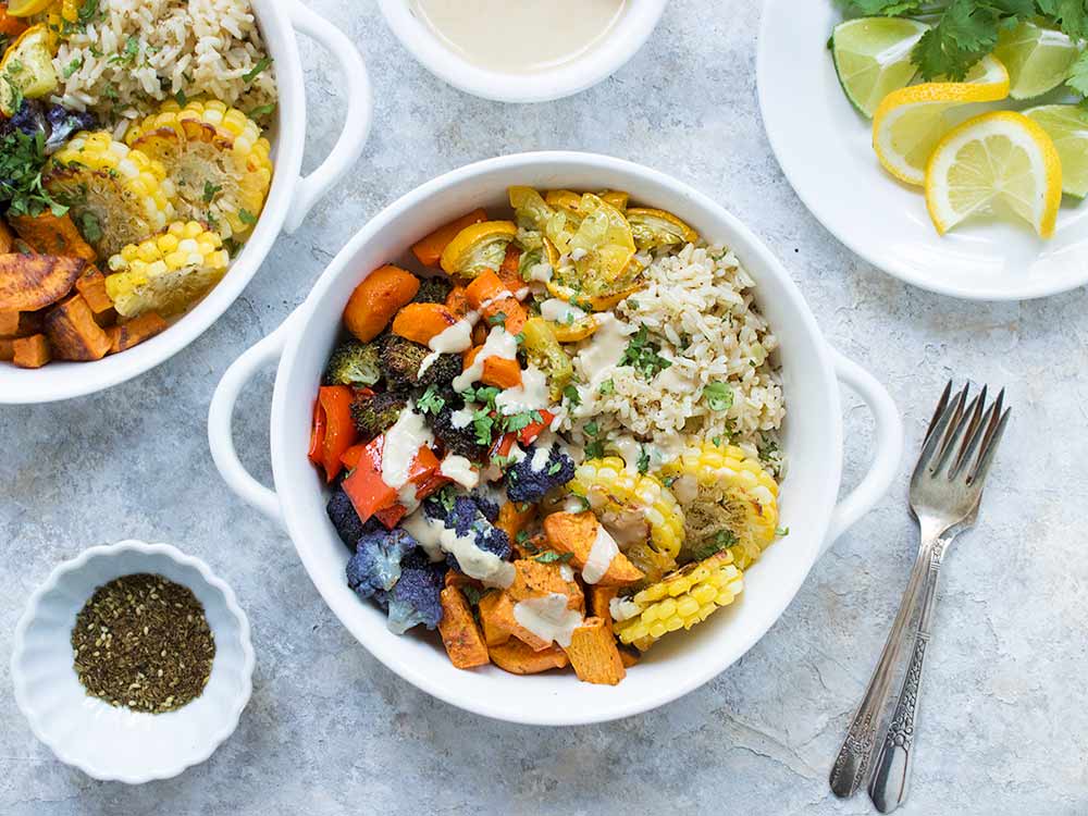 Za'atar Spiced Veggie Sheet Pan Meal